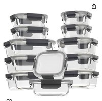 24 Pieces Glass Food Storage Containers with