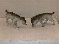 Occupied Japan Porcelain Dog Figurines