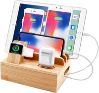 Sendowtek Bamboo Charging Station for Multiple Dev