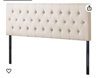 ZINUS Trina Upholstered Headboard, Button Tufted