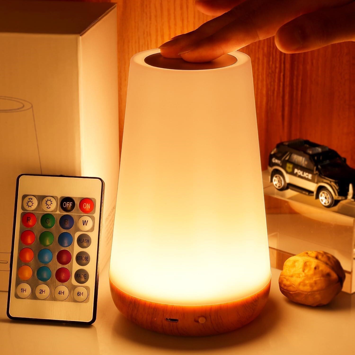 THAUSDAS Night Light  Dimmable Touch Lamp for Bedr