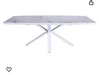 Acanva Expandable Dining Table for 6-8 Seat,