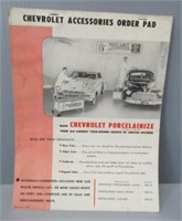 1949 July Chevrolet Accessories Order. Rare.