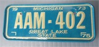 1973 License Plate. Rare.