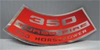 350 Turbo Fire 350 HP Original Sticker.