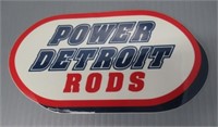 Power Detroit Rods Sticker. Original. Vintage.