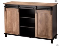 47.20" Modern Industrial Black Large Sideboard