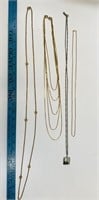 (4) Vintage Costume Jewelry Necklaces