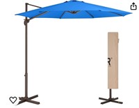 JEAREY 10FT Cantilever Patio Umbrella Roating