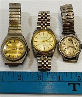 3 Vintage Mens Watches