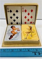 Vintage Quick on The Draw Playing Cards in Box