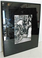 B&W Muhammad Ali Boxing Photo 10"x12" Frame