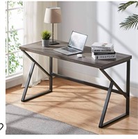 HSH Industrial Home Office Desk, Metal and Wood