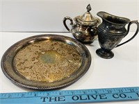 3pc Vintage Silver Plated Lot