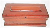Wooden Lift Lid Trinket Box 14.5"L x 5.5"H x 7"D
