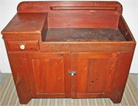 Country Softwood Low Dry Sink w/ Drawer &