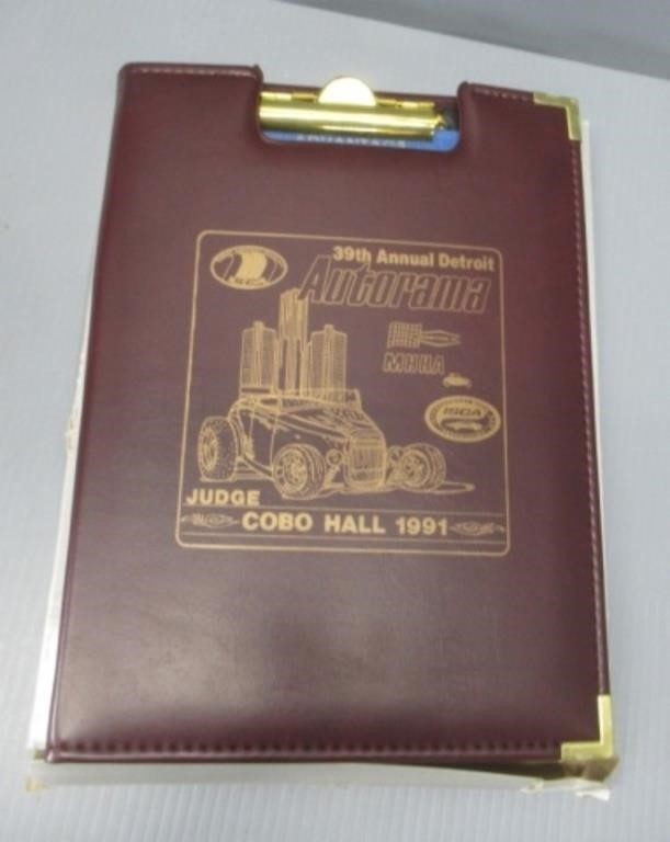 Clipboard Notebook 39th Autorama 1991. Excellent