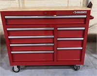 Husky 42" 8 Drawer Mobile Workbench w/6 Outlet Pow