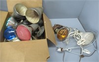 Box of Spot Lights and Bag of Miscellaneous.