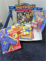 MISC KIDS ITEMS -- CAPS, SQUIRT GUNS, ETC