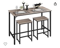 Yaheetech 3 Piece Bar Table Set, 47.5" I