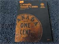 CANADA SMALL CENTS BOOK W/ COINS