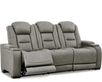 Genuine leather Ashley furniture recliner sofa