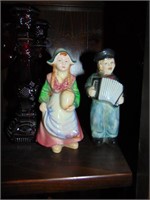Antique Dutch Boy & Girl Figurines Plus