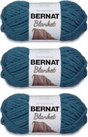 Bernat Blanket Dark Teal Yarn - 3 Pack of 150g/5.3