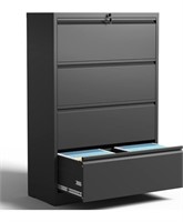 4 Drawer Lateral File Cabinets with Lock Office