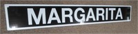 Large Margarita sign. Measures: 11.5" H x 75" W.