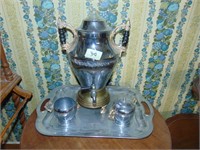 Silver Plate Samovar Set