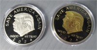 (2) Trump coins, good condition.