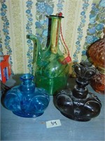 (3) Art Glass Type Decaturs