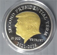 Trump 2021 to 2025 Coin in Good Condition.