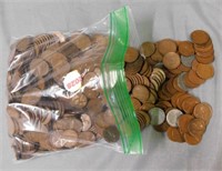 (600) Lincoln Wheat Cents.