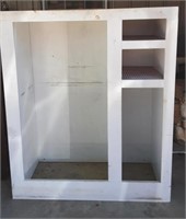 White Wooden Storage Shelf