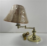 Polished Brass Swing Arm Desk Lamp Works