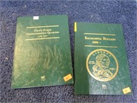 EMPTY SACAGAWEA & PARTIAL STATE QUARTER BOOKS