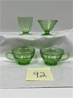 Vintage Uranium Glass Cups (Glows)