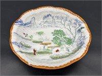 Japanese Porcelain Bowl w/ Japanese Mtn. Village