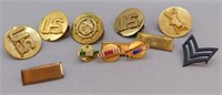 (12) Military Medals/Pins.