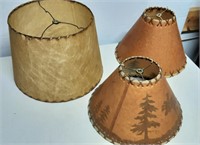 Large Brown Lamp Shade, Small Forest Lamp Shades