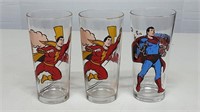 Shazam & Superman Pepsi Glassses