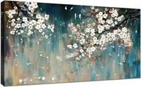 KZKU Flower Wall Art for Living Room Canvas Print