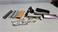 Eye Glasses Box Lot With Cases