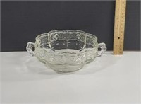 Jeannette Glass Aztec Rose No. 3125 Embossed Rose