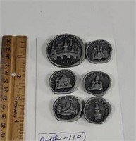 Set of 6 1970s Ancient Moscow Russian