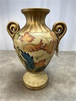 Colorful floral vase, 18 inches tall