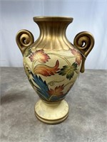 Colorful floral vase, 18 inches tall